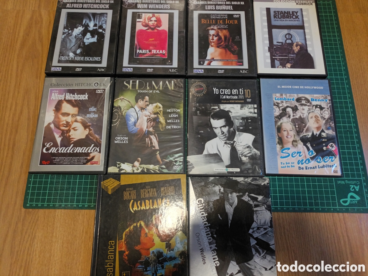 Cine: Lote 10 pel&iacute;culas cine cl&aacute;sico dvd