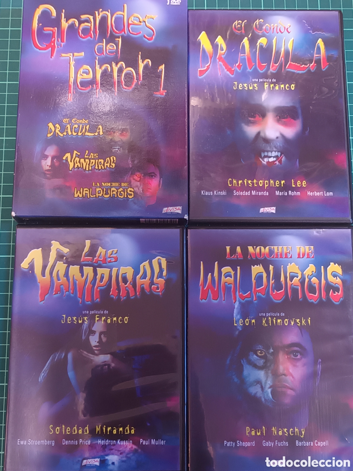 Cine: Grandes del terror 1 tres dvd descatalogada