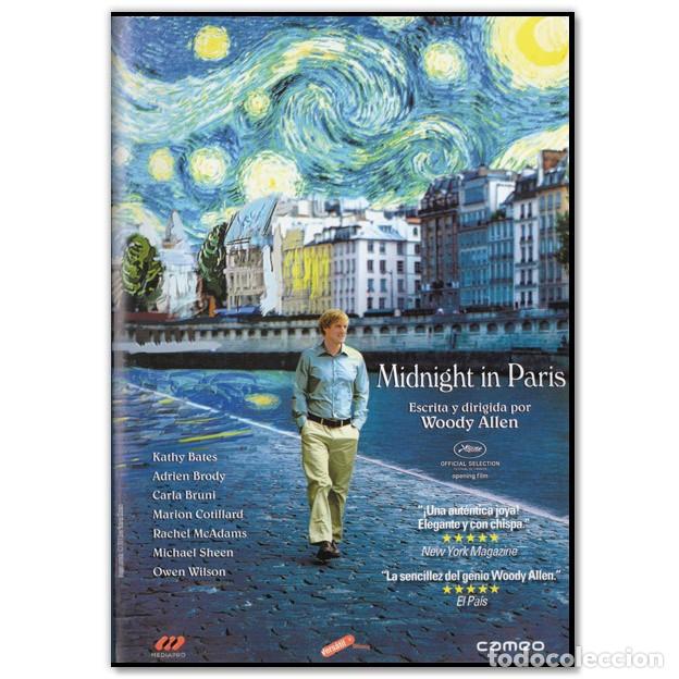 Cine: MIDNIGHT IN PARIS DVD (Comedia, Fant&aacute;stica, Woody Allen)