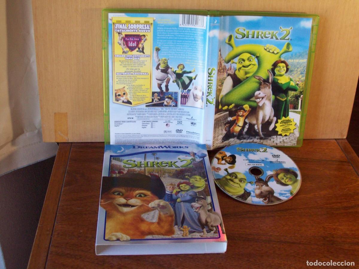 Cine: SHREK 2 - DVD EN ESTUCHE DE CARTON - DOBLADAS VOCES ANTONIO BANDERAS, CRUZ Y RAYA