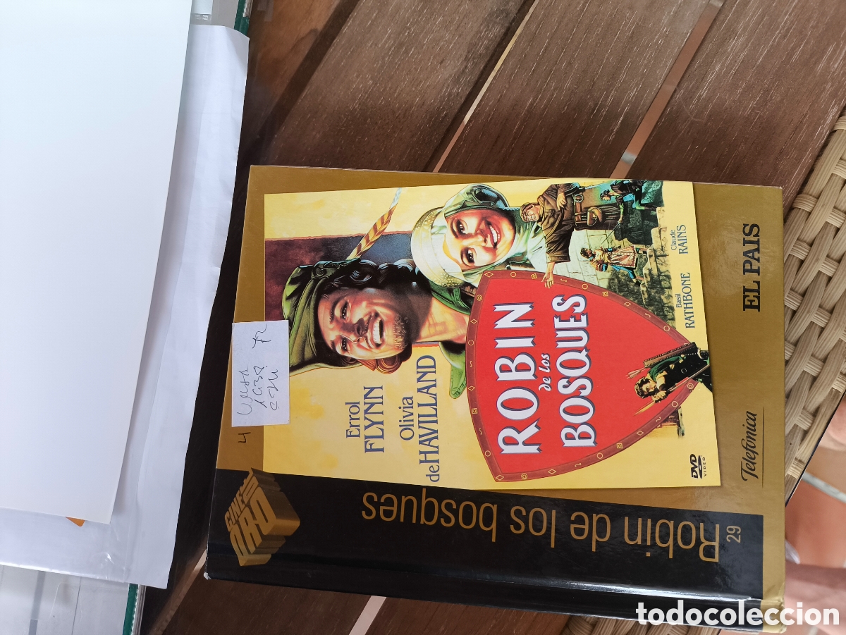 Cine: DVD y libro de rob&iacute;n de los bosques.lote.R.n.183