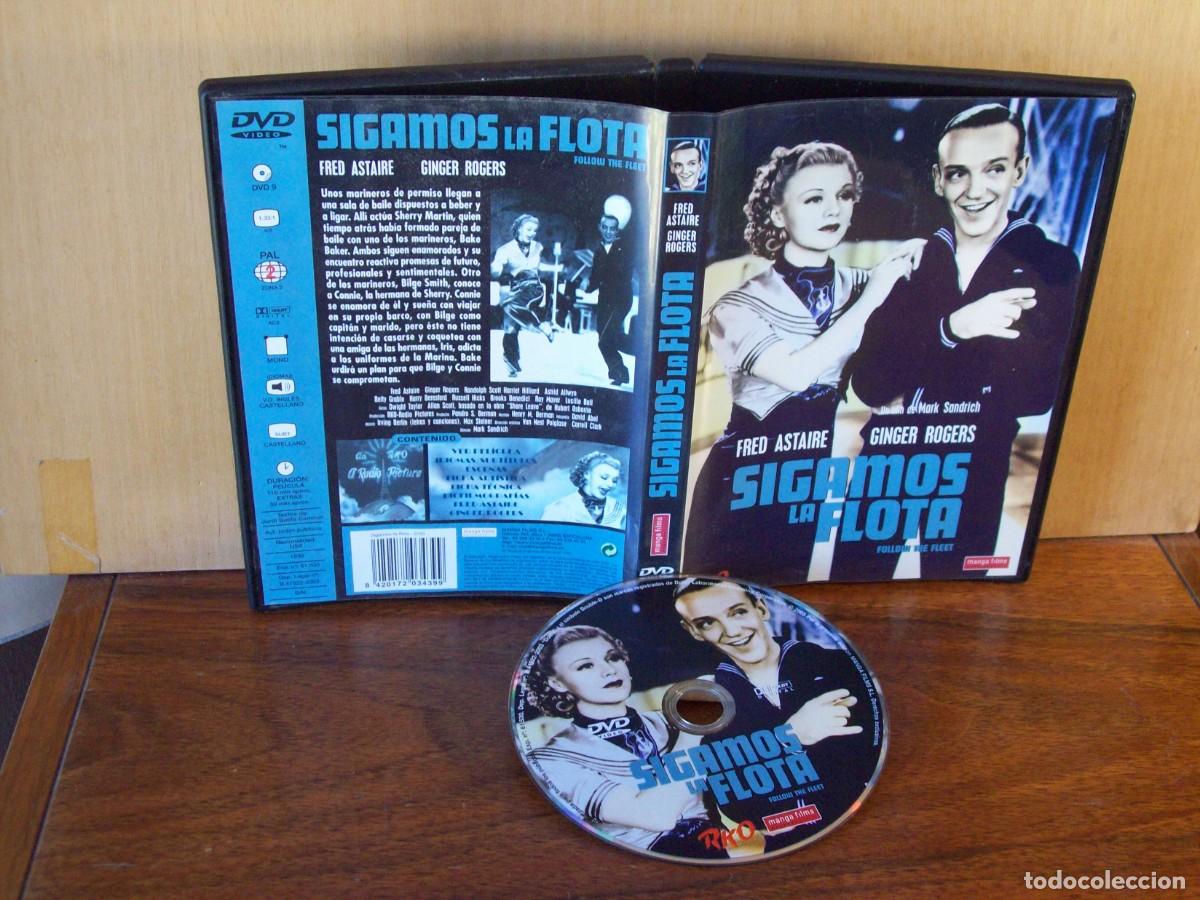 Cine: SIGAMOS LA FLOTA - FRED ASTAIRE - GINGER ROGERS - RONDOLPH SCOTT - DVD EN BLANCO Y NEGRO