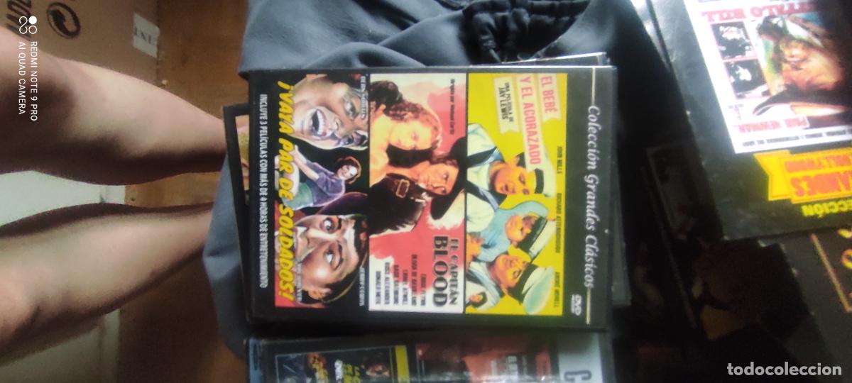 Cine: Colecci&oacute;n grandes cl&aacute;sicos el beb&eacute; y el acorazado el capitan blood y vaya para de soldados