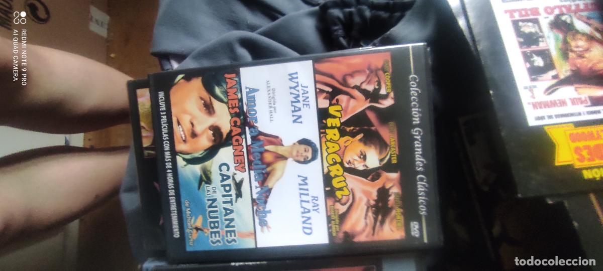 Cine: DVD - 3 PELICULAS EN 1 DVD- VERACRUZ- AMOR A MEDIA NOCHE - CAPITAN DE LAS NUBES