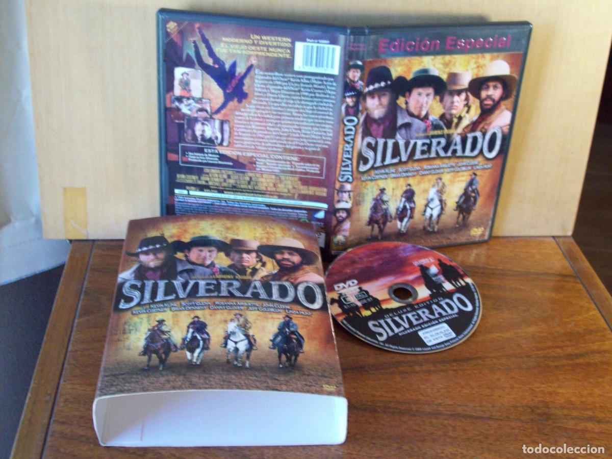 Cine: SILVERADO - KEVIN KLINE - SCOTT GLENN - ROSANNA ARQUETTE - DVD EN ESTUCHE CON CARTAS POKER Y L
