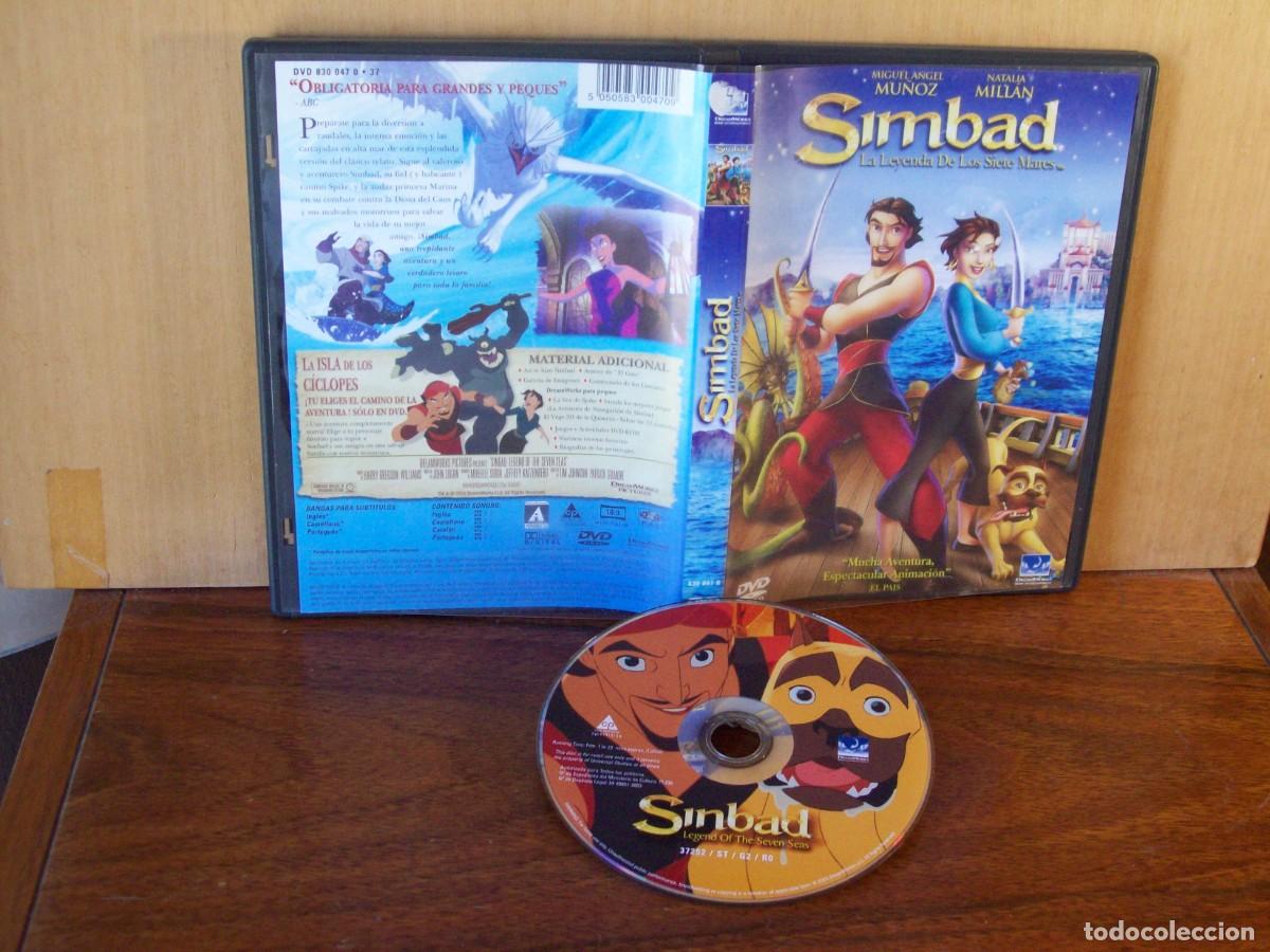 Cine: SIMBAD - LA LEYENDA DE LOS SIETE MARES - MIGUEL ANGEL MU&Ntilde;OZ - NATALIA MILLAN (VOCES) - DVD