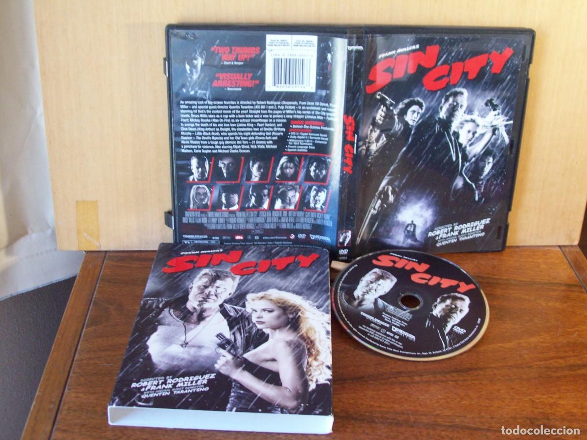 Cine: SIN CITY (CIUDAD DEL PECADO) - JESSICA ALBA - BENICIO DEL TORO - DVD EN ESTUCHE DE CARTON