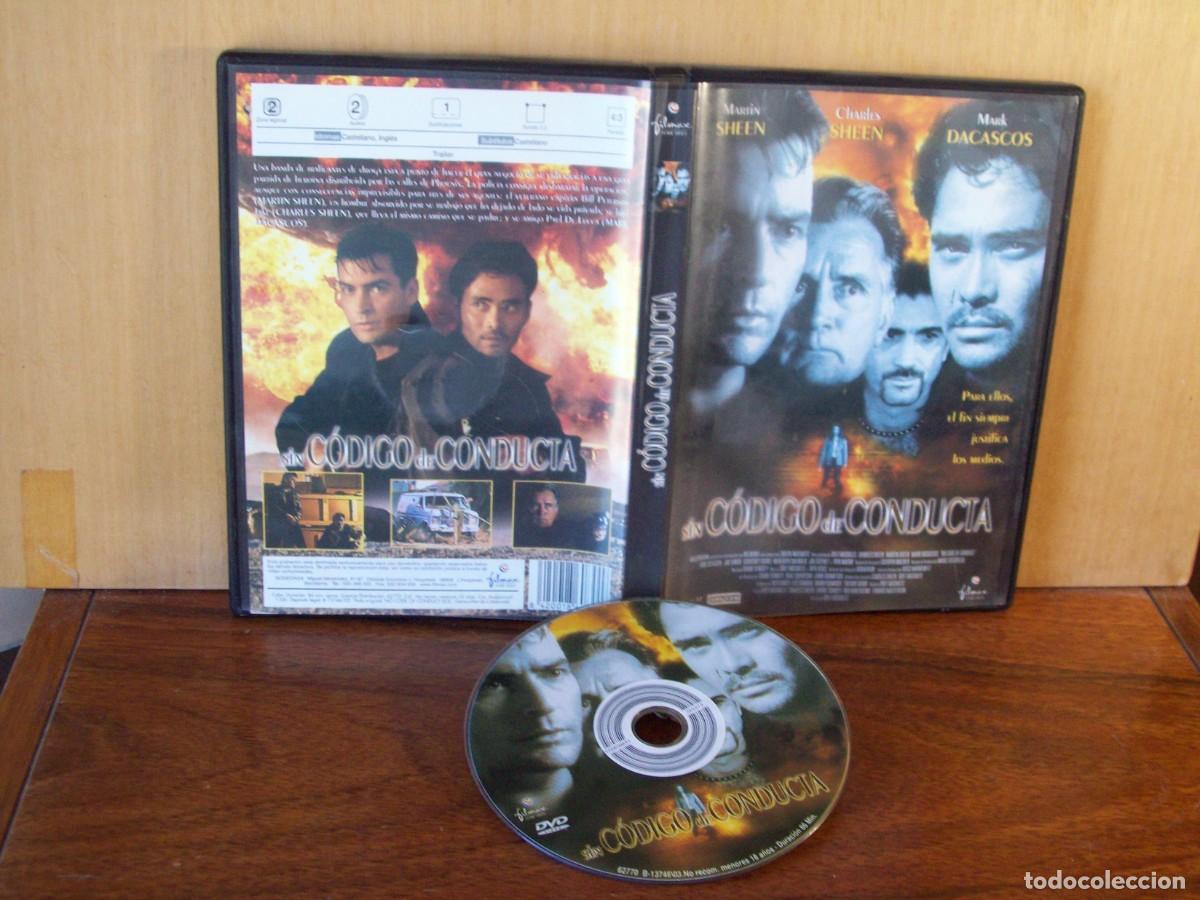 Cine: SIN CODIGO DE CONDUCTA - MARTIN SHEEN - CHARLES SHEEN - MARK DACASCOS - DVD