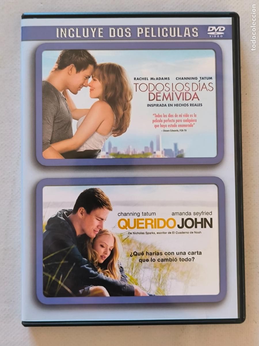 Cine: DVD TODOS LOS DIAS DE MI VIDA / QUERIDO JOHN - 2 PELICULAS - CHANNING TATUM (DVw)