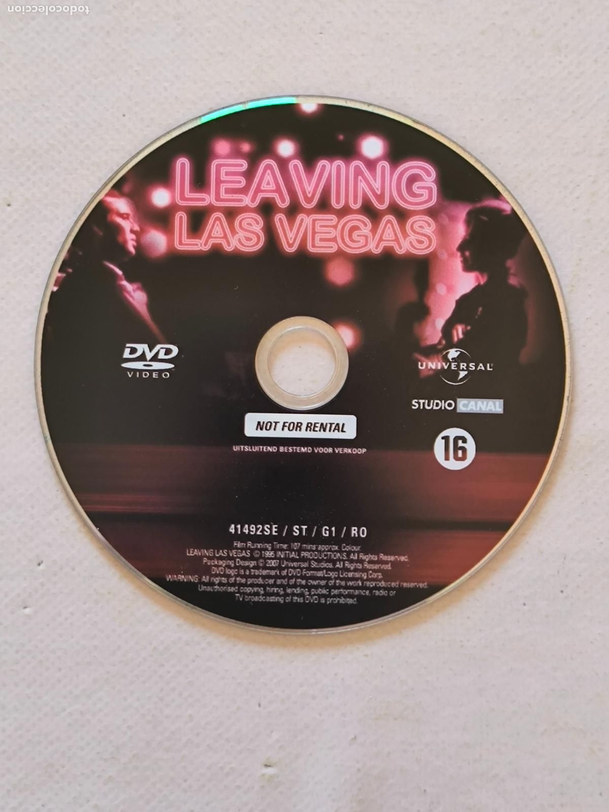 Cine: DVD LEAVING LAS VEGAS - SOLO DISCO - SIN CAJA NI CARATULA (DX)