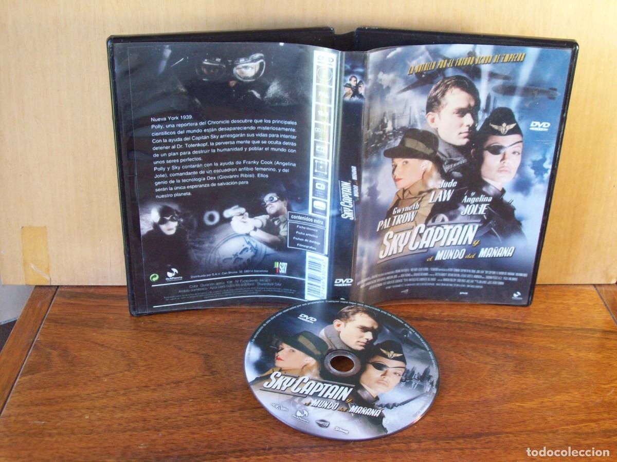 Cine: SKY CAPTAIN Y EL MUNDO DEL MA&Ntilde;ANA - JUDE LAW - GWYNETH PALTROW - ANGELINA JOLIE - DVD