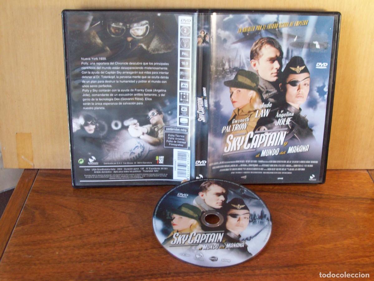 Cine: SKY CAPTAIN Y EL MUNDO DEL MA&Ntilde;ANA - JUDE LAW - GWYNETH PALTROW - ANGELINA JOLIE - DVD