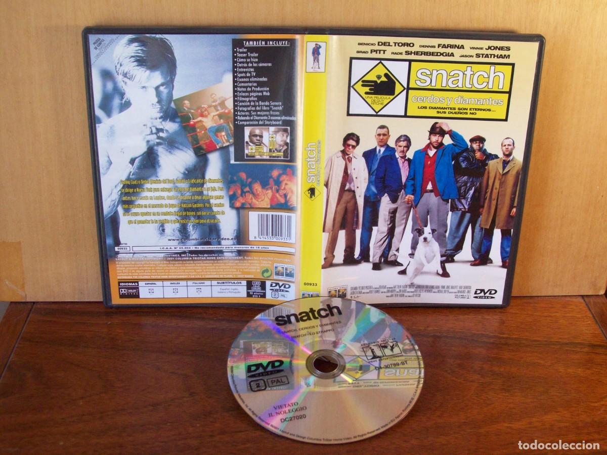 Cine: SNATCH CERDOS Y DIAMANTES - BENICIO DEL TORO - BRAD PITT - JASON STATHAM - DVD