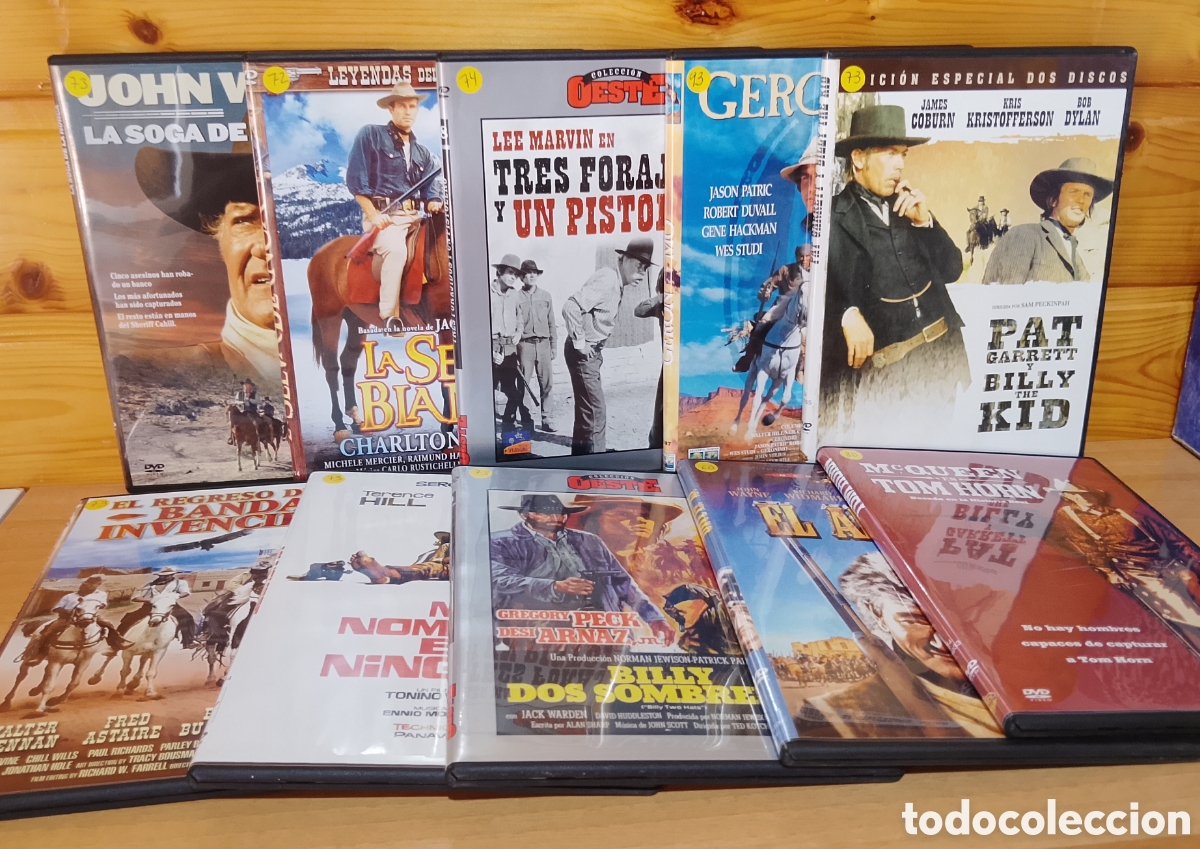Cine: Lote 10 Pel&iacute;culas Western antiguas