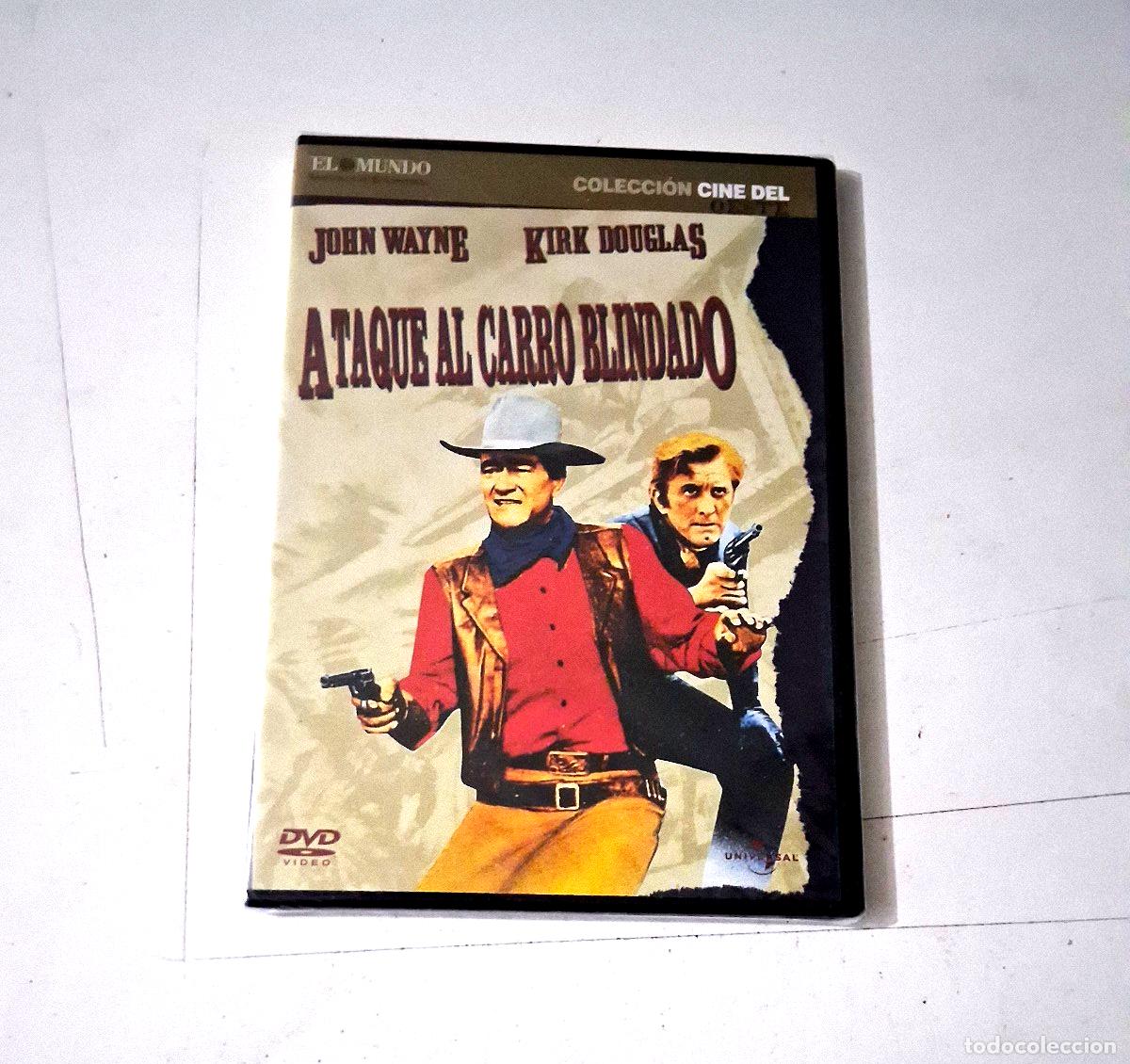 Cine: DVD &rdquo;ATAQUE AL CARRO BLINDADO&rdquo; PRECINTADO SEALED CAJA SLIM JOHN WAYNE KIRK DOUGL