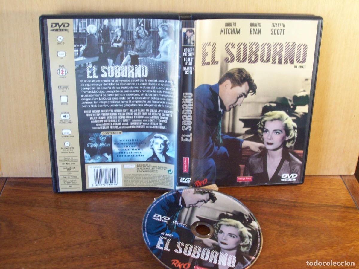 Cine: EL SOBORNO - ROBERT MITCHUM - ROBERT RYAN - LIZABETH SCOTT - DVD EN BLANCO Y NEGRO