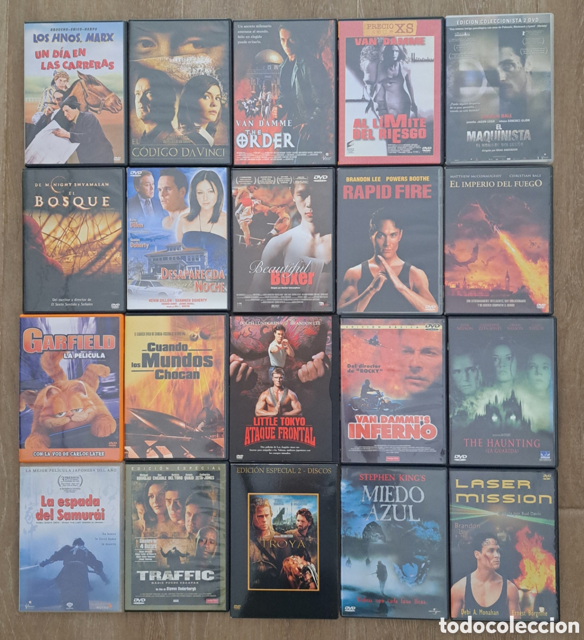 Cine: Lote 20 DVDs, acci&oacute;n, intriga, terror, familia...