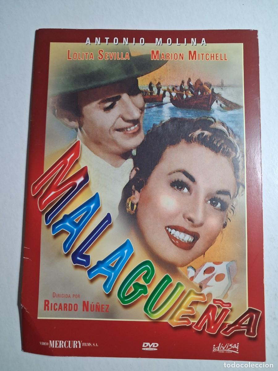 Cine: dvd malague&ntilde;a. antonio molina. marion mitchell. 90 min caja cart&oacute;n (seminueva)