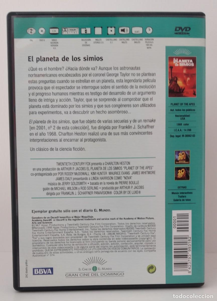 Cine: DVD: El planeta de los simios - Foto 2