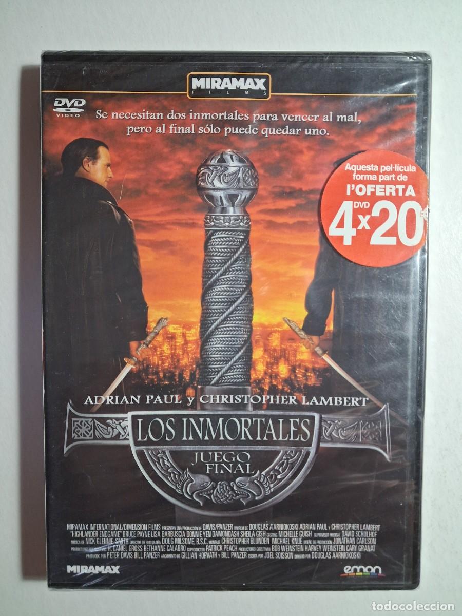 Cine: dvd los inmortales. adrian paul. christopher lambert. 96 + 53 min (precintada)