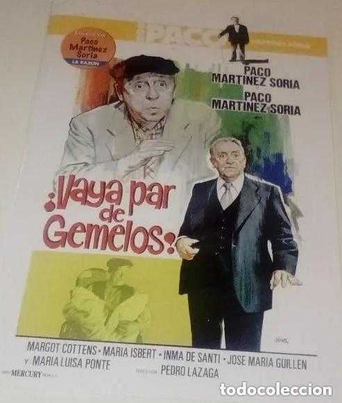 Cine: DVD - VAYA PAR DE GEMELOS - PACO MARTINEZ SORIA - INMA DE SANTIS mal en unas partes se para