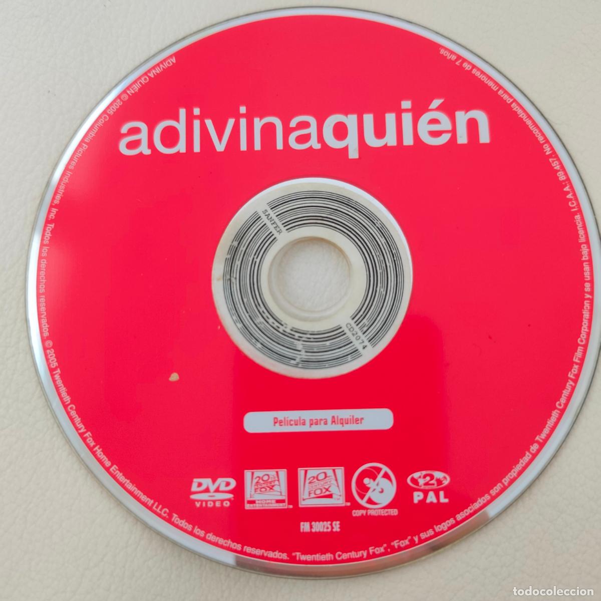 Cine: DVD ADIVINA QUIEN solo disco