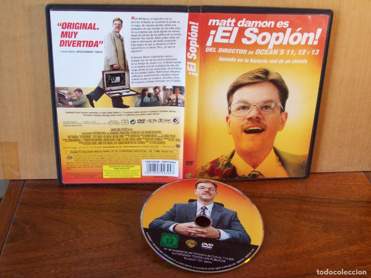 Cine: EL SOPLON - MATT DAMON - SCOTT BAKULA - JOEL McHALE - MELANIE LYNSKEY - DVD