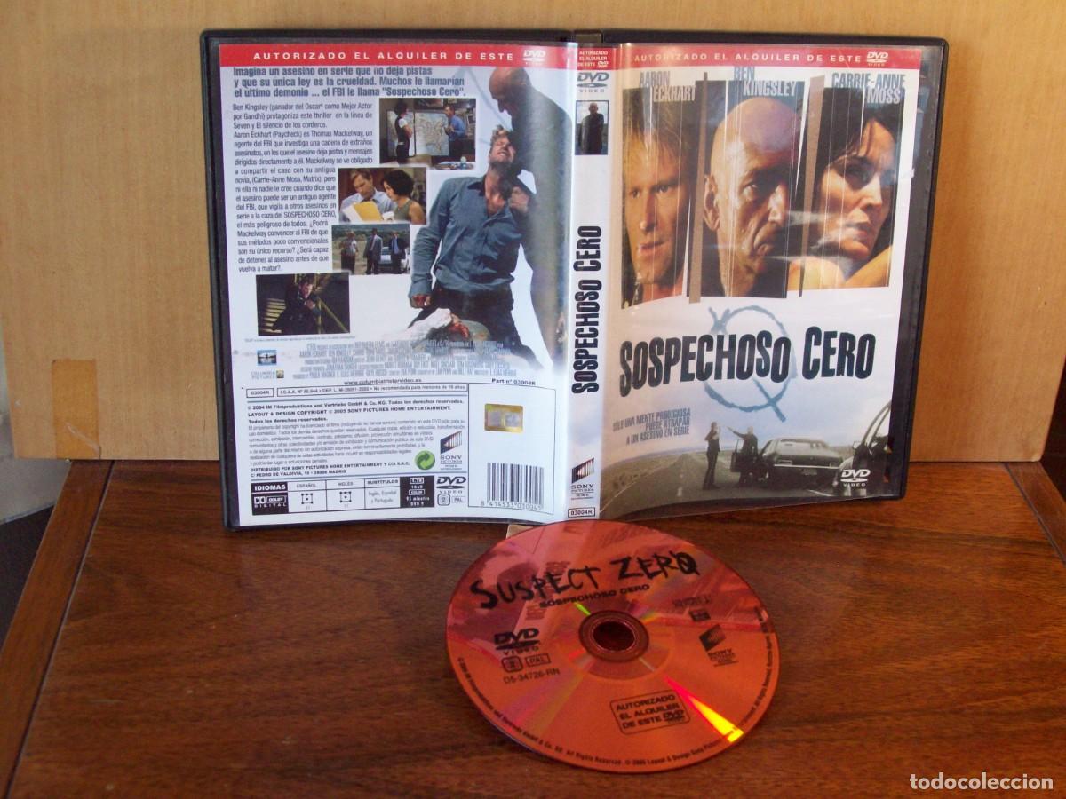 Cine: SOSPECHOSO CERO - AARON ECKHART - CARRIE-ANNE MOSS - BEN KINGSLEY - DVD EDICION ALQUILER