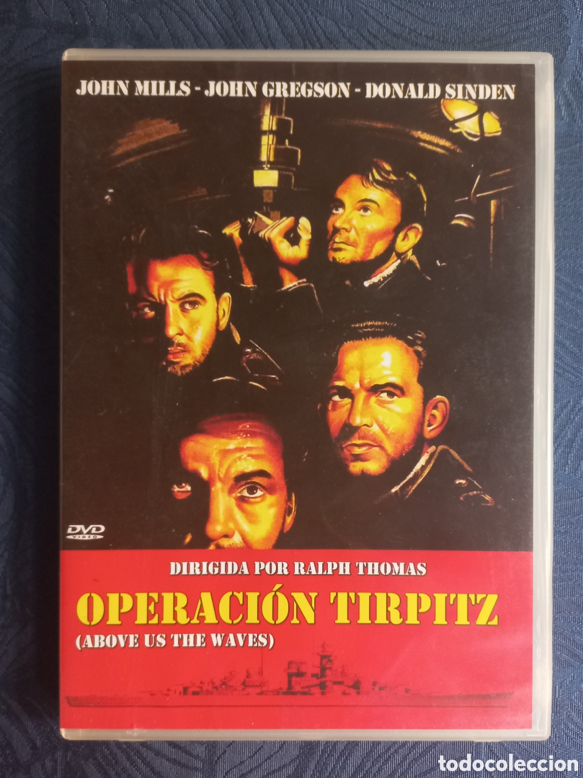 Cine: OPERACION TIRPITZ (ABOVE US THE WAVES, 1955) JOHN MILLS, JOHN GREGSON -FILM RALPH THOMAS