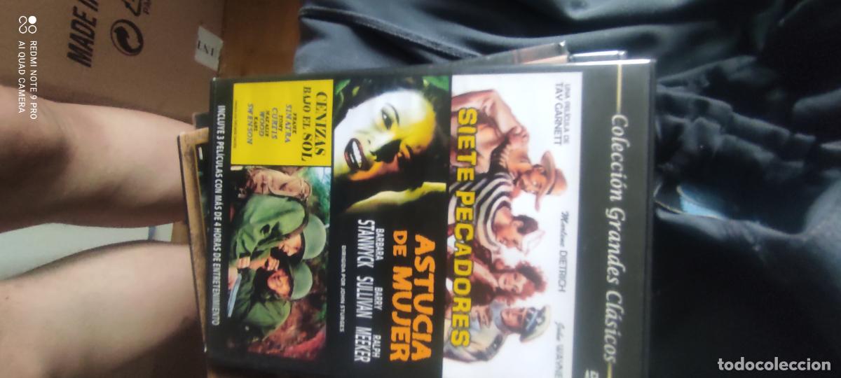 Kino: DVD SIETE PECADORES , ASTUCIA DE MUJER , CENIZAS BAJO EL SOL ( CAJA FINA PRECINTADO )
