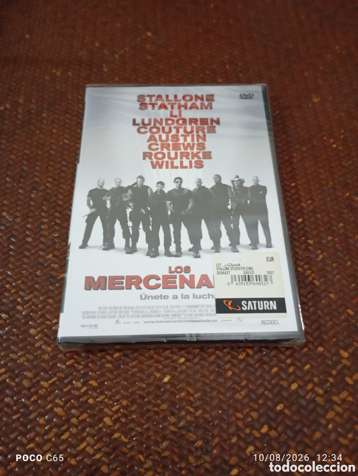 Cine: Los mercenarios precintada DVD nuevo
