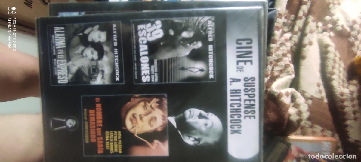 Cine: 39 ESCALONES. EL HOMBRE QUE SAB&Iacute;A DEMASIADO. ALARMA EN EL EXPRESO. DVD. PRECINTADO. Alfred Hitchcock