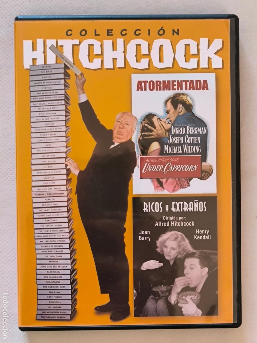 Cine: DVD ATORMENTADA / RICOS Y EXTRA&Ntilde;OS - ALFRED HITCHCOCK (EG)