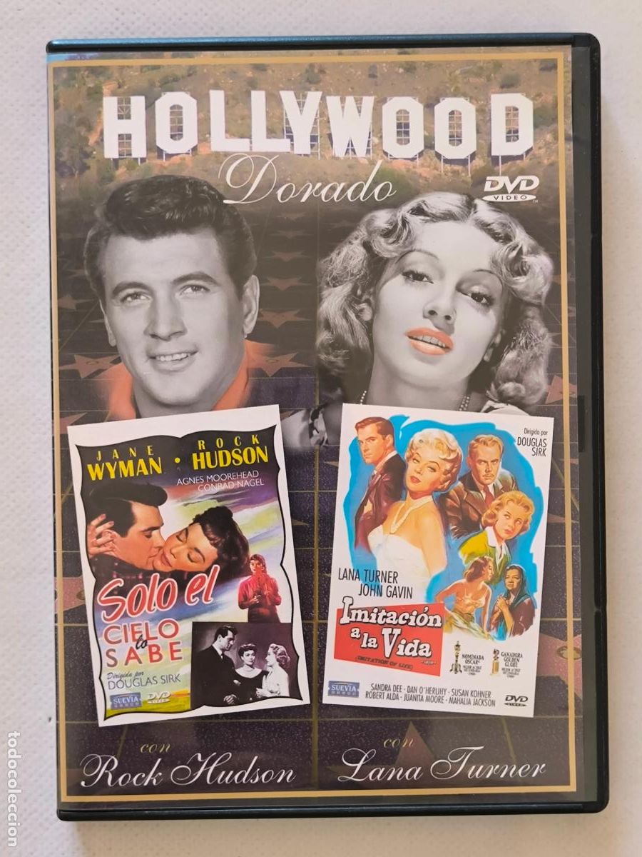 Cine: DVD SOLO EL CIELO LO SABE / IMITACION A LA VIDA - 2 PELICULAS (EH)