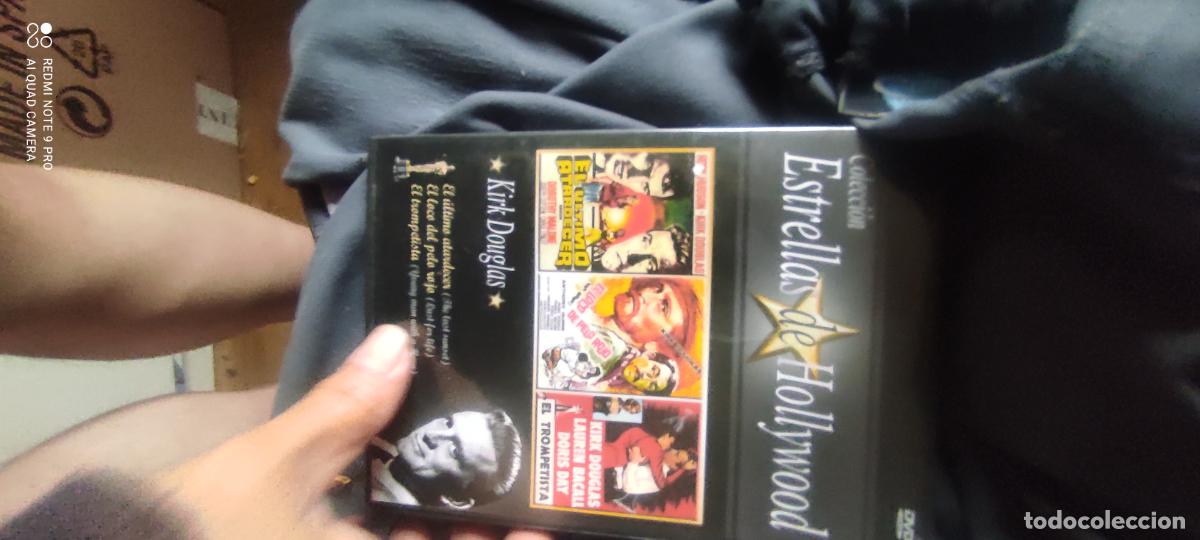 Cine: dvd 3 pelis. el &uacute;ltimo atardecer. el loco de pelo rojo. el trompetista. k douglas. caja fina