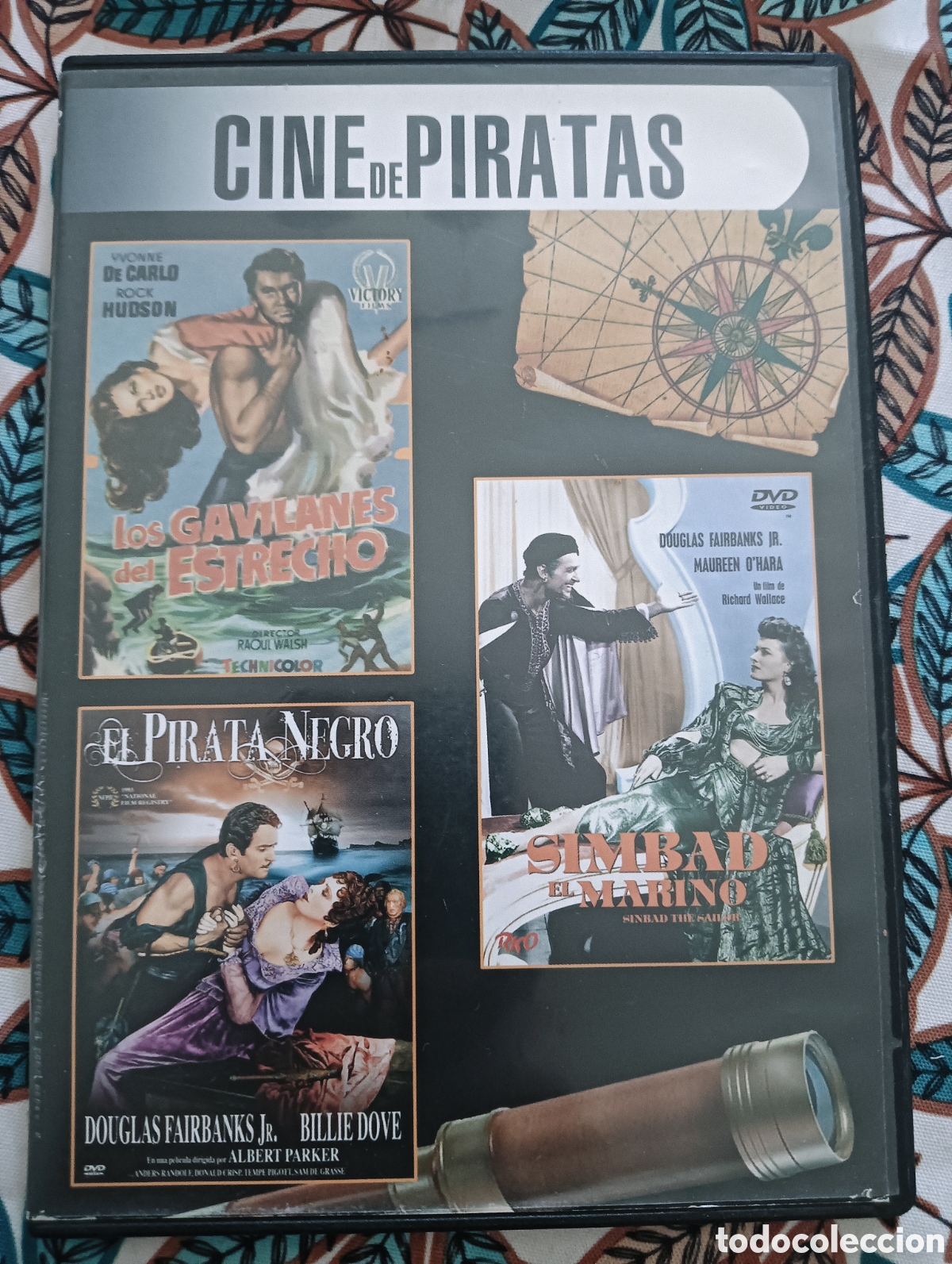 Cine: DVD LOS GAVILANES DEL ESTRECHO - EL PIRATA NEGRO - SIMBAD EL MARINO