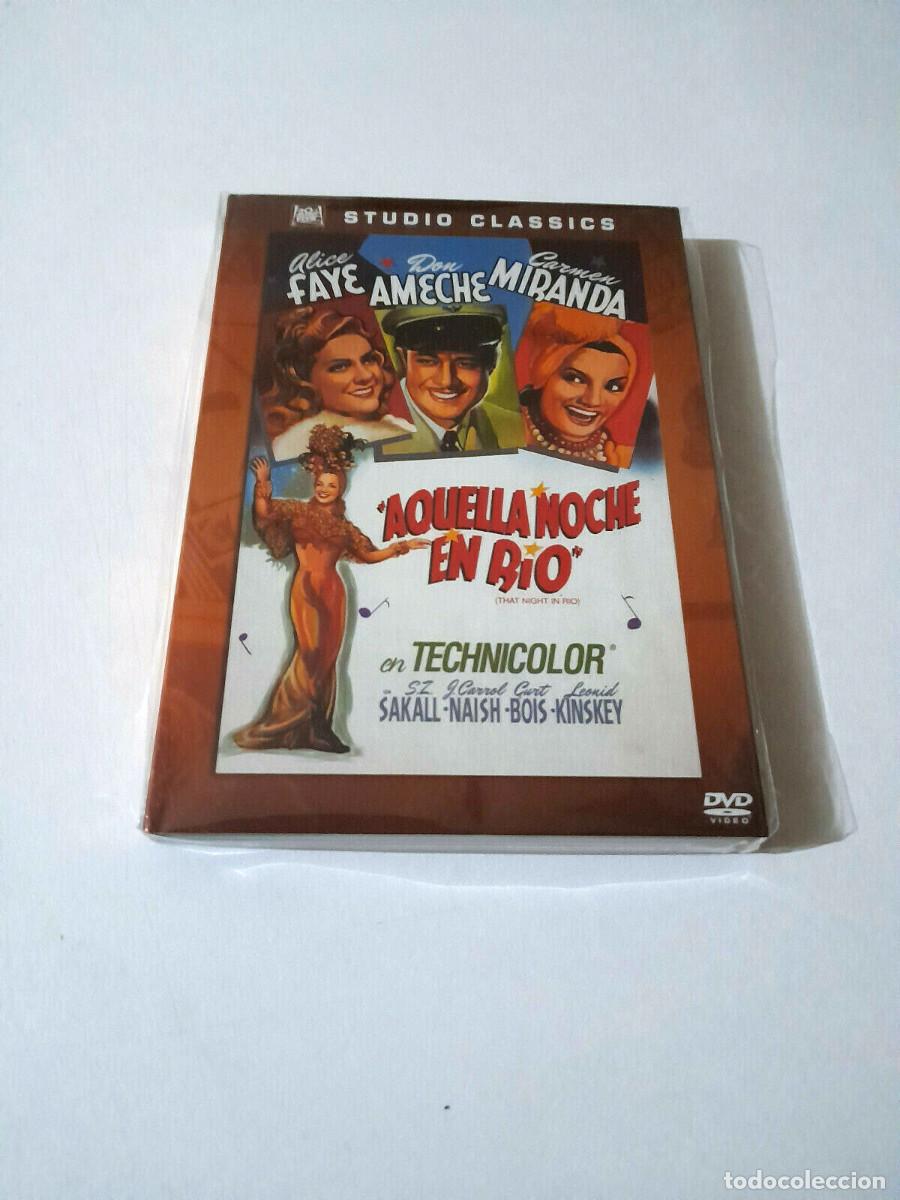 Cine: DVD &rdquo;AQUELLA NOCHE EN RIO&rdquo; IRVING CUMMINGS ALICE FAYE CARMEN MIRANDA DON AMECHE