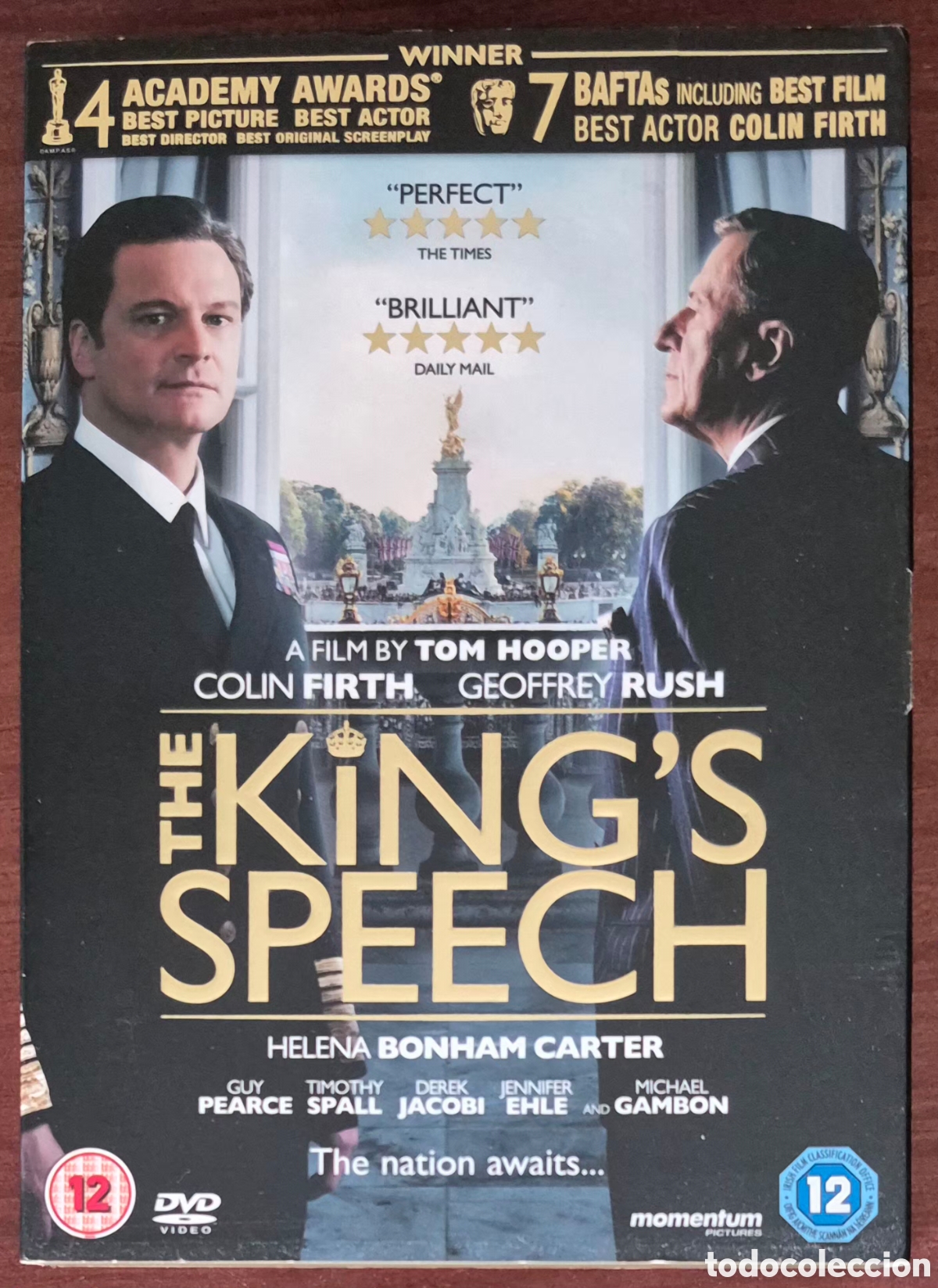 Cine: DVD - THE KING'S SPEECH (DIRECCI&Oacute;N: TOM HOOPER)