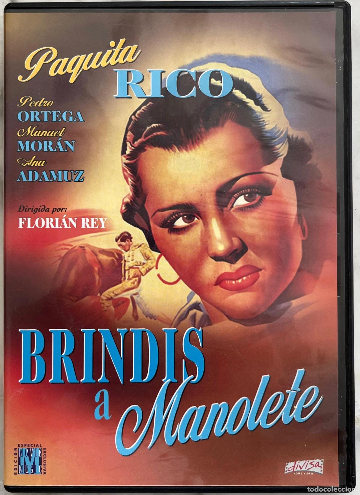 Cine: BRINDIS A MANOLETE. PAQUITA RICO. FLORIAVNREY, DVD