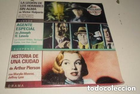 Cine: DVD - LA LEGION DE LOS HOMBRES SIN ALMA AGENTE ESPECIAL HISTORIA DE UNA CIUDAD - estuche carton