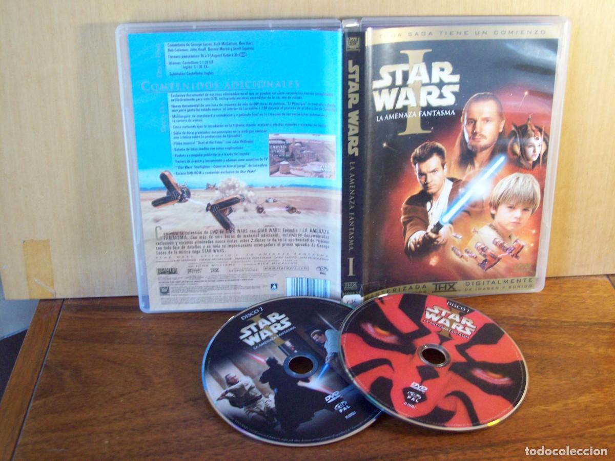 Cine: STAR WARS I - LA AMENAZA FANTASMA - LIAM NEESON - EWAN MCGREGOR - DOBLE DVD