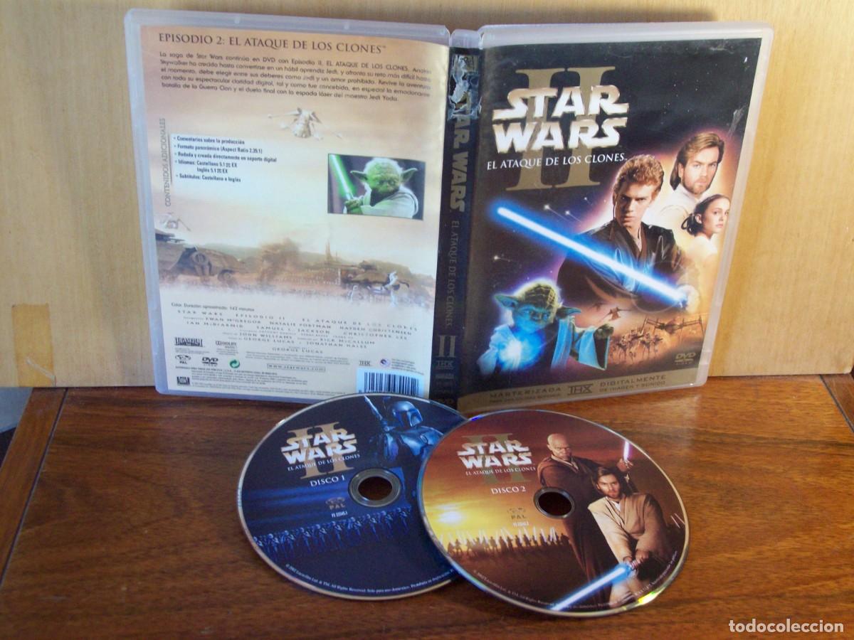 Cine: STAR WARS II EL ATAQUE DE LOS CLONES - EWAN MCGREGOR - NATALIE PORTMAN - DOBLE DVD