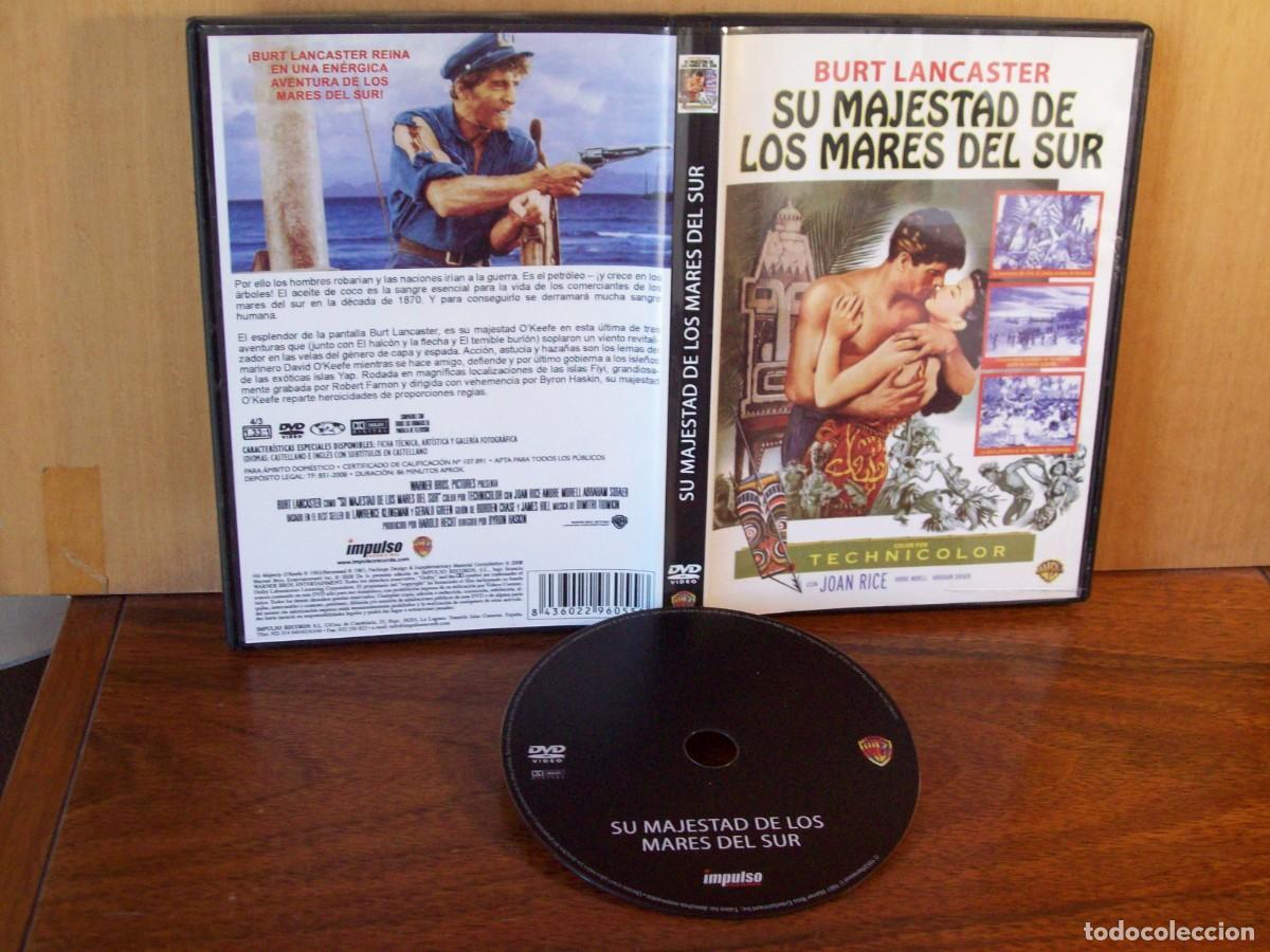 Cine: SU MAJESTAD DE LOS MARES DEL SUR - BURT LANCASTER - JOAN RICE - ANDRE MORELL - DVD
