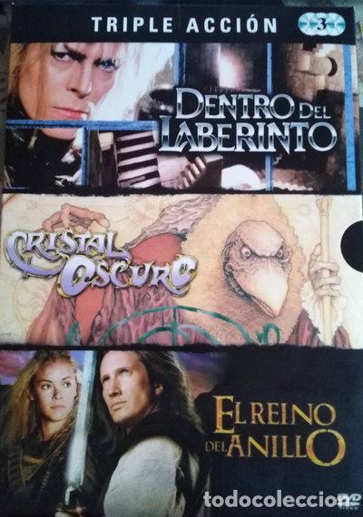 Cine: Triple Acci&oacute;n: Dentro Del Laberinto + Cristal Oscuro + El Reino Del Anillo- 8414533053785