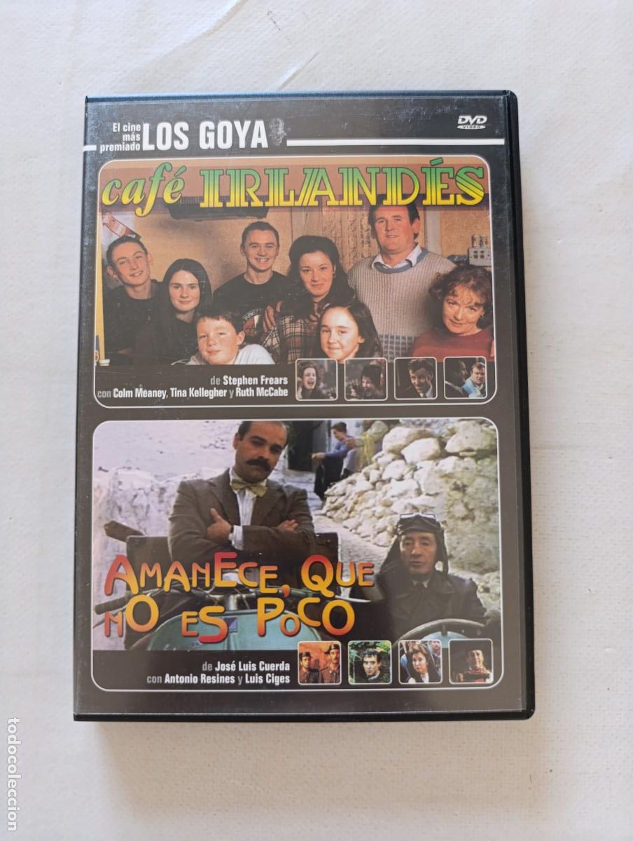Cinema: DVD CAFE IRLANDES / AMANECE QUE NO ES POCO - LOS GOYA - 2 PELICULAS (EL)