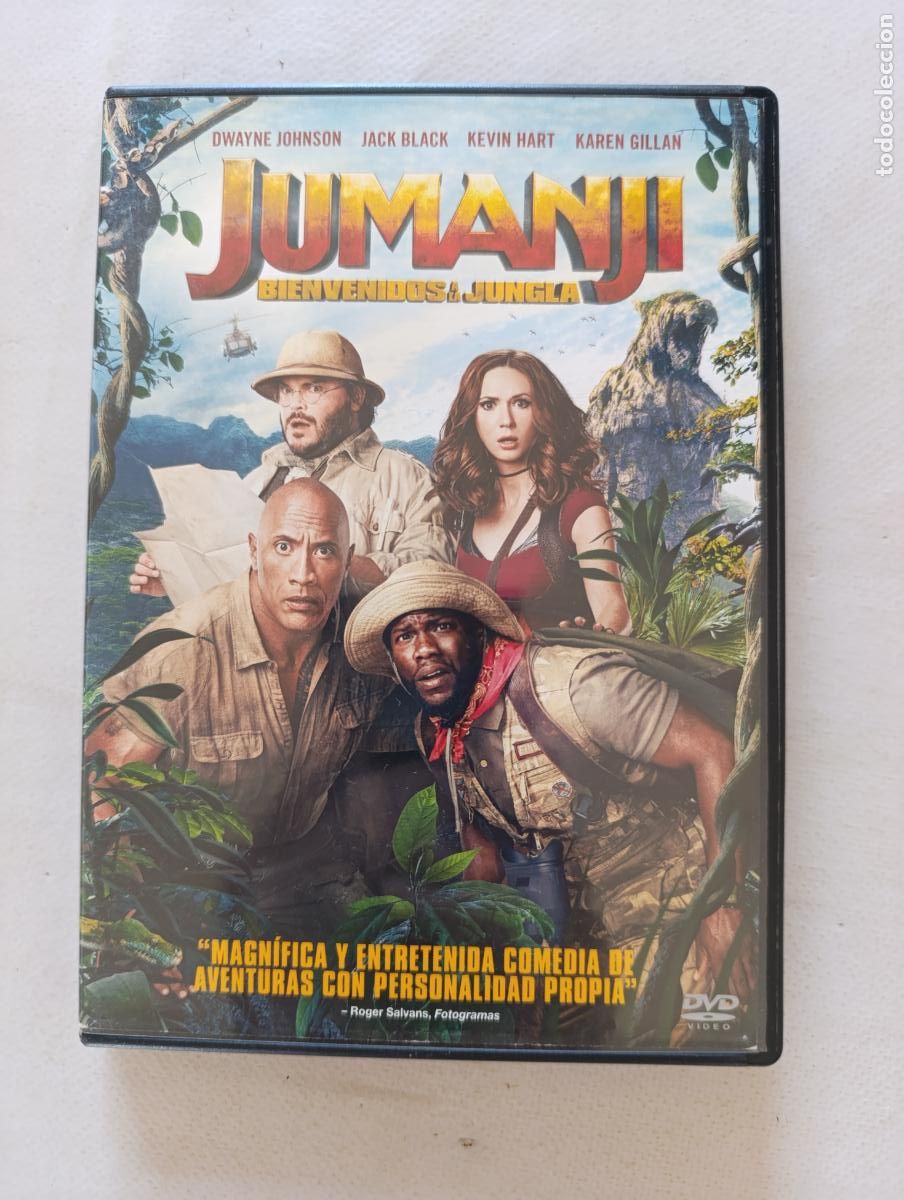Cine: DVD JUMANJI - BIENVENIDOS A LA JUNGLA - DWAYNE JOHNSON, JACK BLACK - LEER DESCRIPCION (EL)