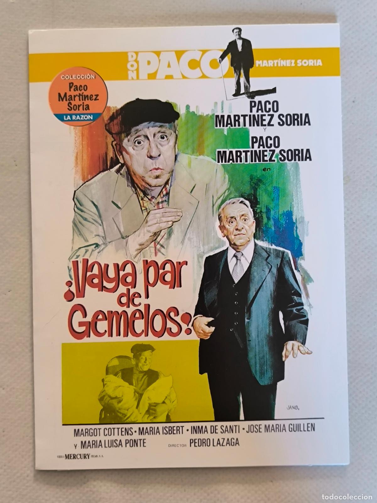 Cine: DVD VAYA PAR DE GEMELOS - PACO MARTINEZ SORIA - FUNDA FINA CARTON (5I)