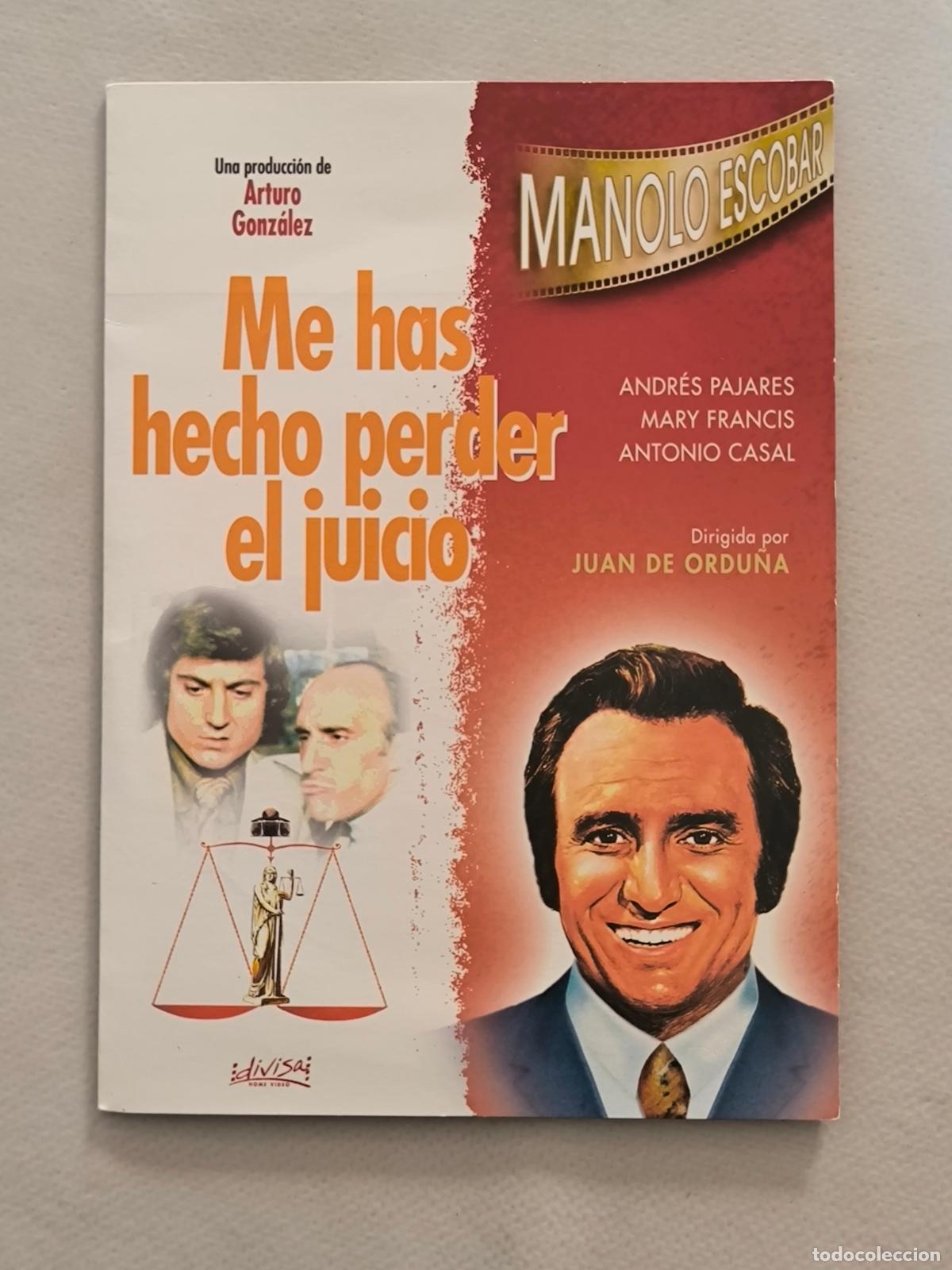 Cine: DVD ME HAS HECHO PERDER EL JUICIO - MANOLO ESCOBAR - FUNDA FINA CARTON (5I)