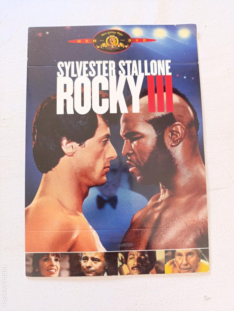 Cine: DVD ROCKY III - ROCKY 3 - SYLVESTER STALLONE - FUNDA FINA CARTON (EN)