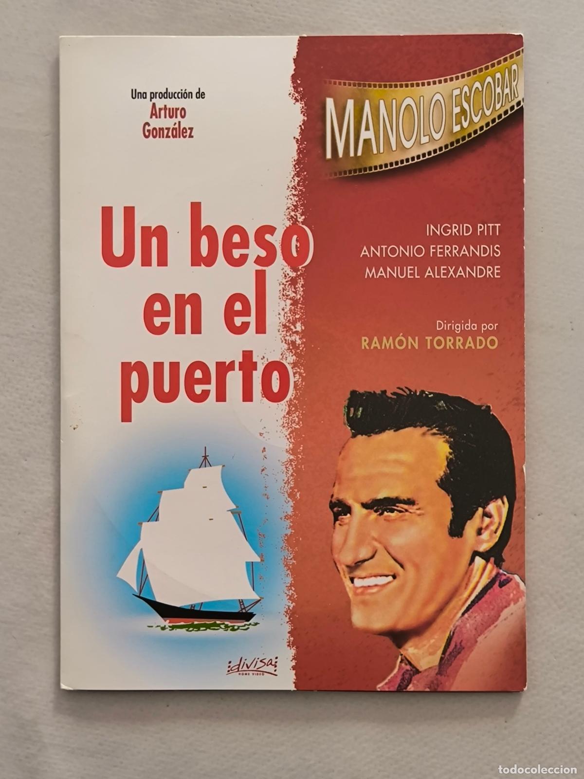 Cine: DVD UN BESO EN EL PUERTO - MANOLO ESCOBAR - FUNDA FINA CARTON (5J)